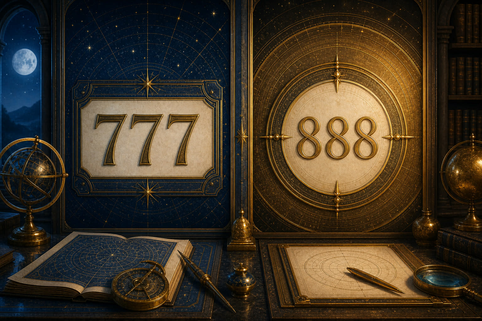 777 vs 888: Meaning, Interpretation & Related Numbers (2026) KnowTheAngels illustration