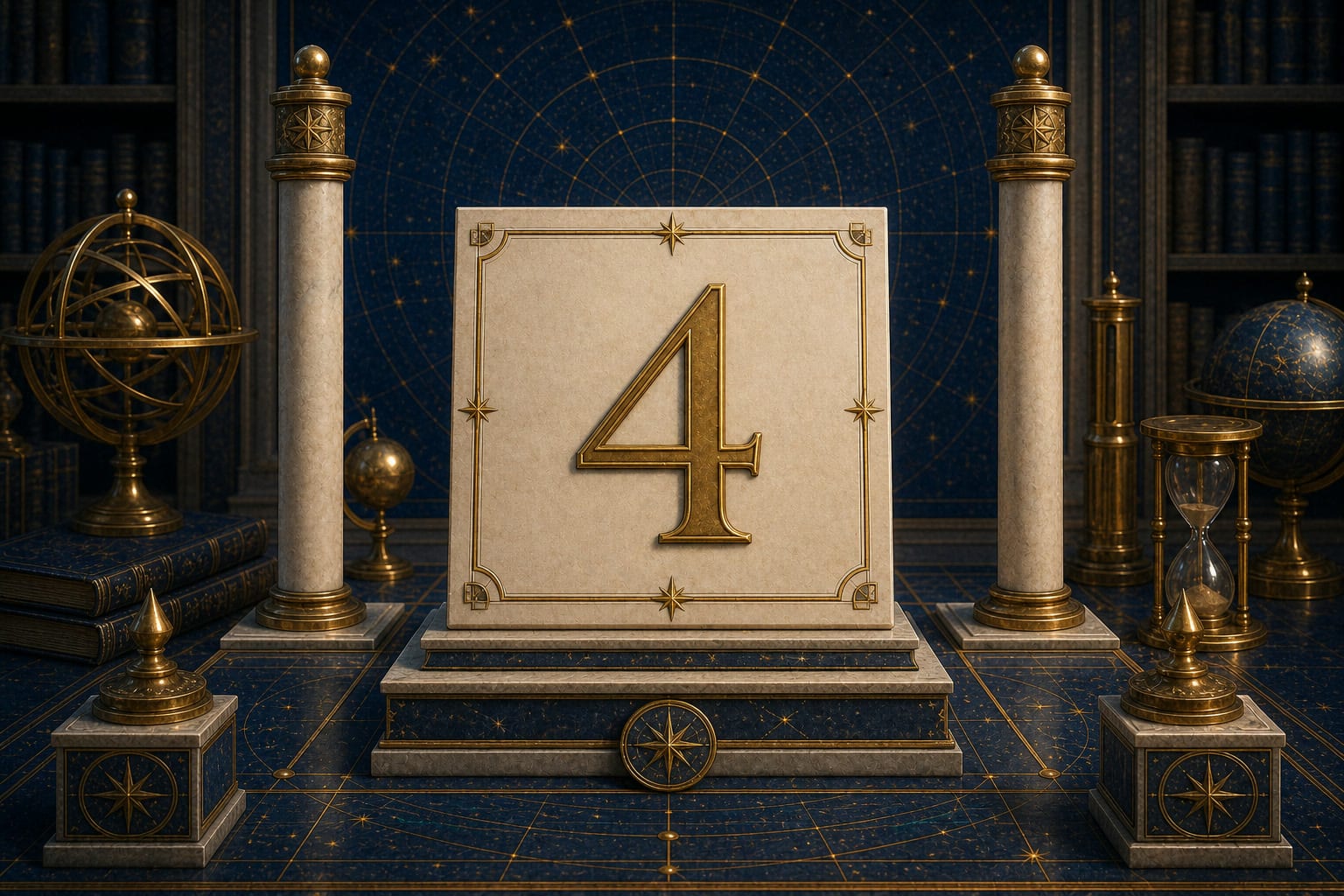 All 4s: 4, 44, 444, and 4444 KnowTheAngels illustration