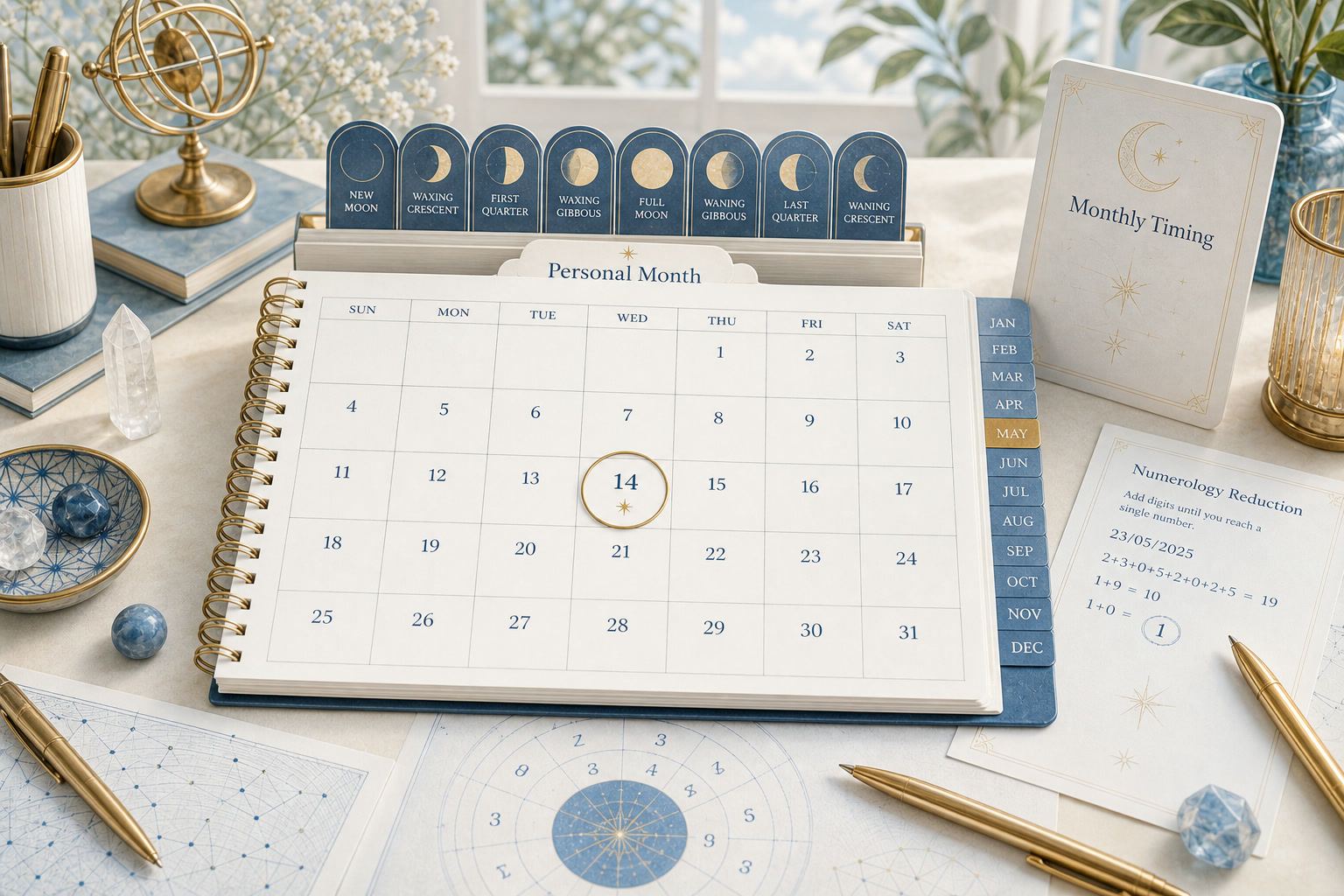 Review the broader personal month