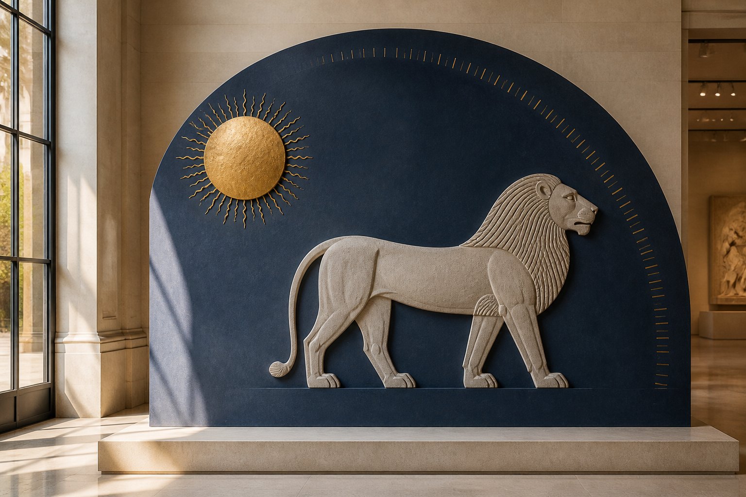 A museum-style zodiac disk aligned with a July calendar strip and a separate sun marker