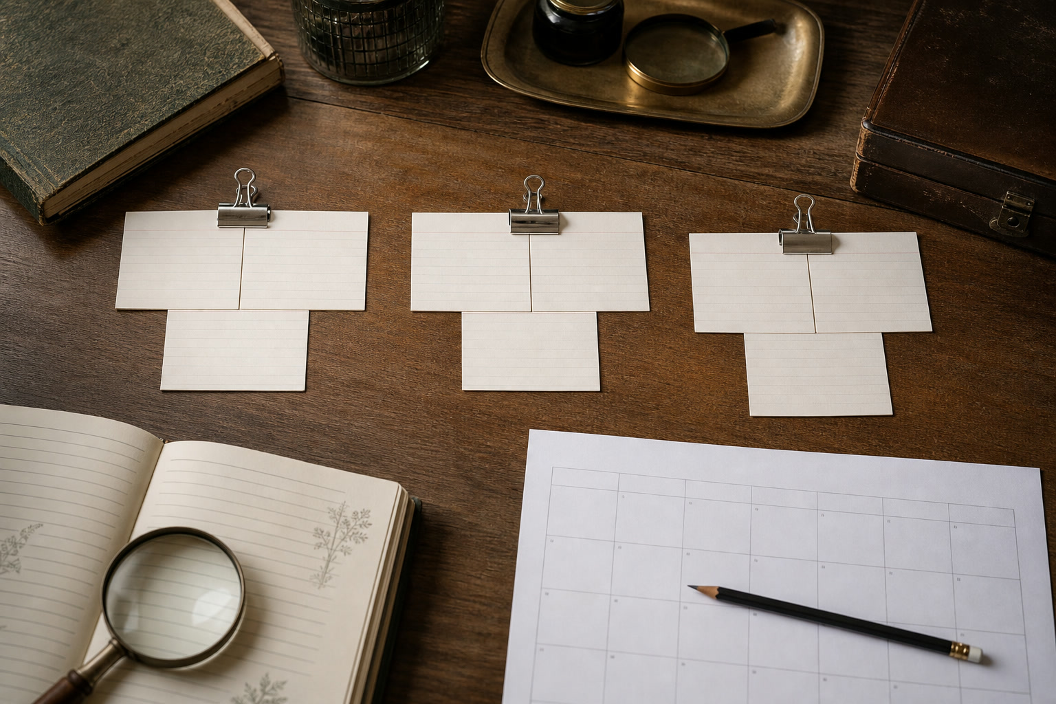Weekly journal pages grouped by exact sequence, setting, and repeated concern
