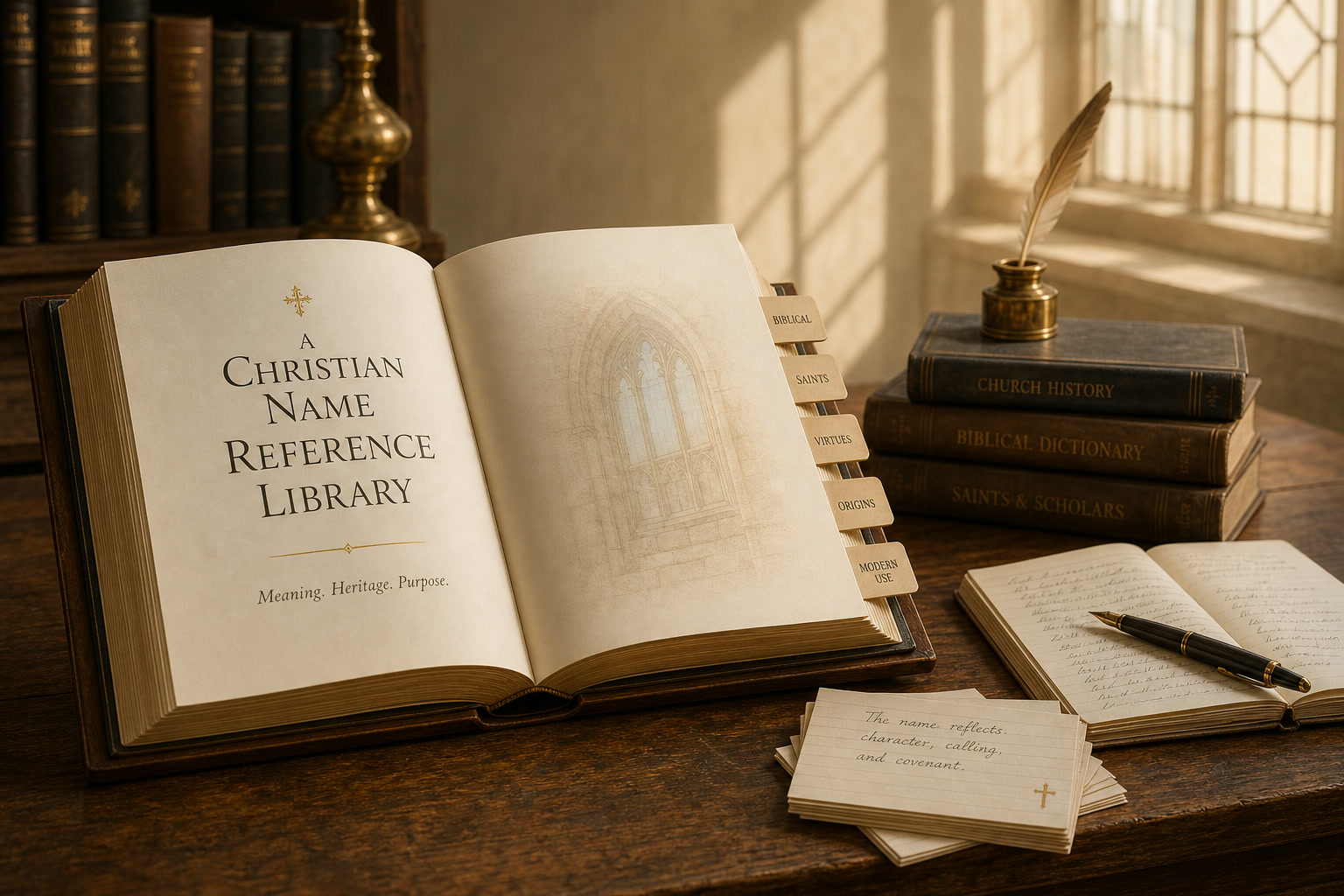 Christian Names celestial reference illustration